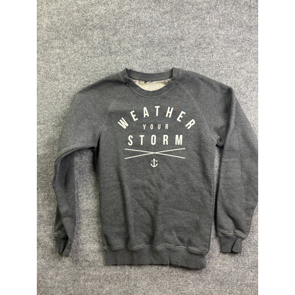 Flag‎ Nor Fail Sweatshirt Womens Small Gray Weather Your Storm Raglan Pullover